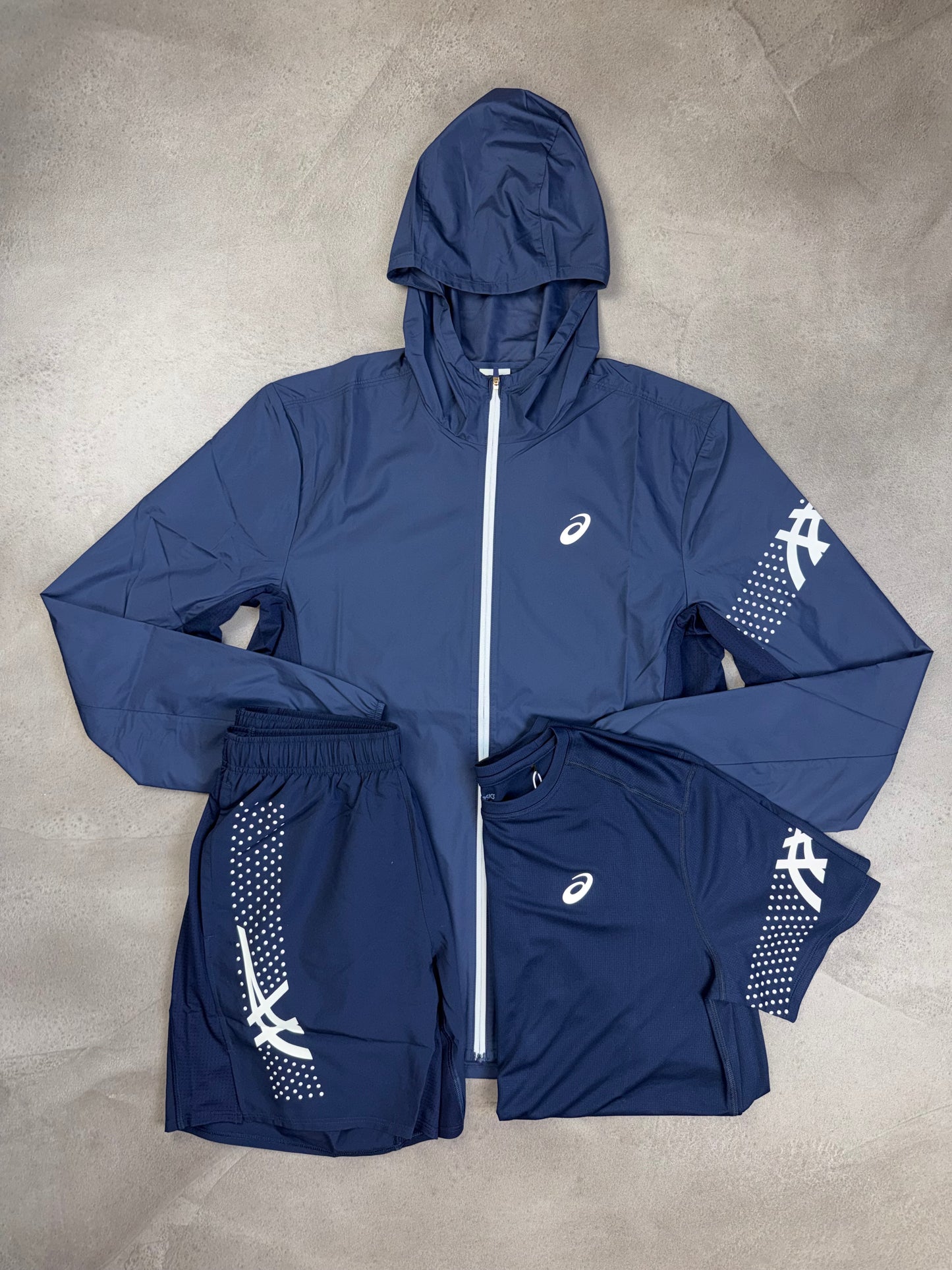 Asics Icon Midnight Navy 3 Piece Outfit