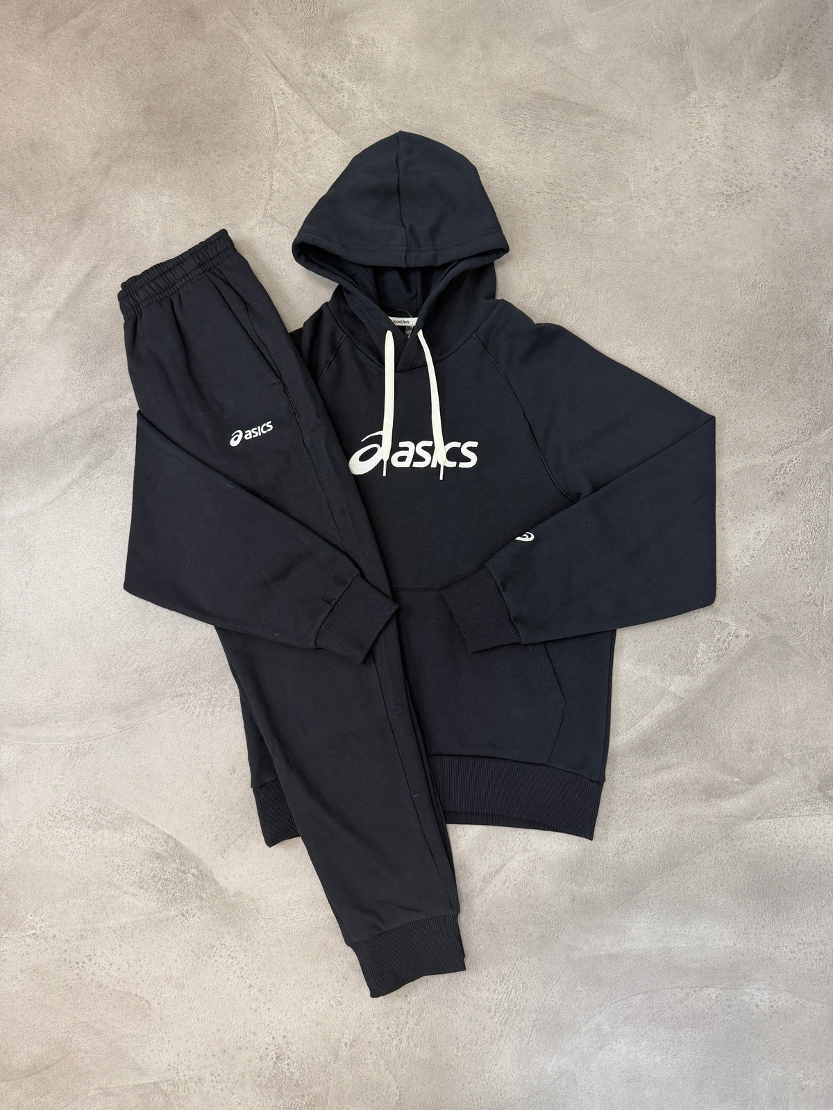 Asics Logo Black/White Tracksuit