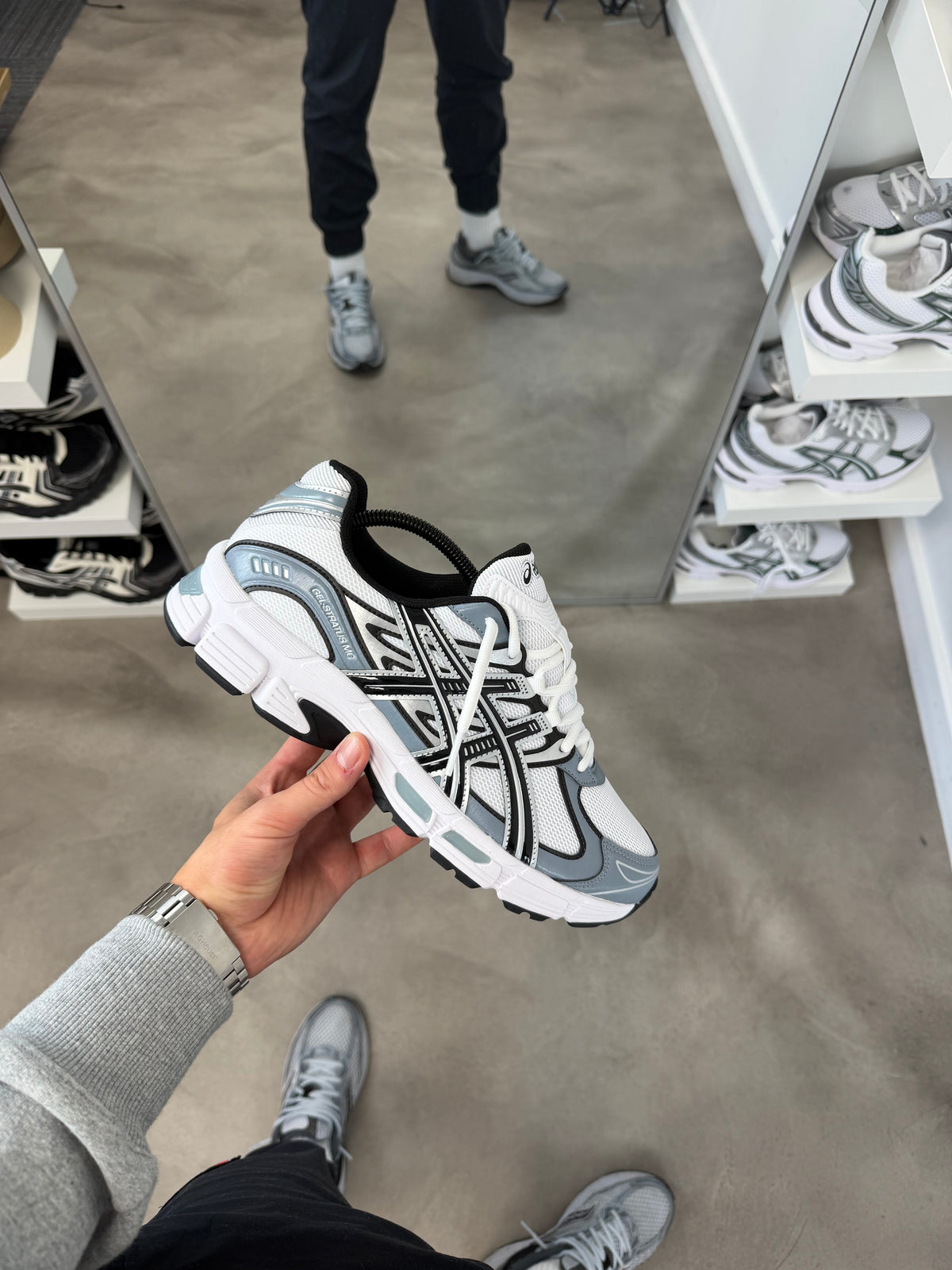 Asics Gel Stratus White/Fjord