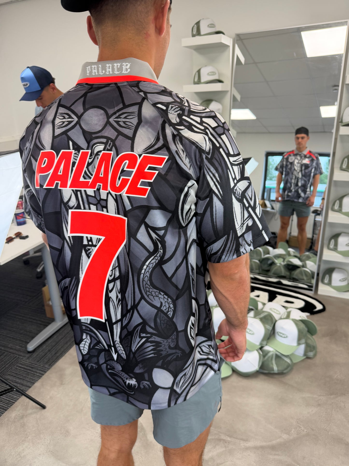 Nike x Palace England T-Shirt Pewter Grey