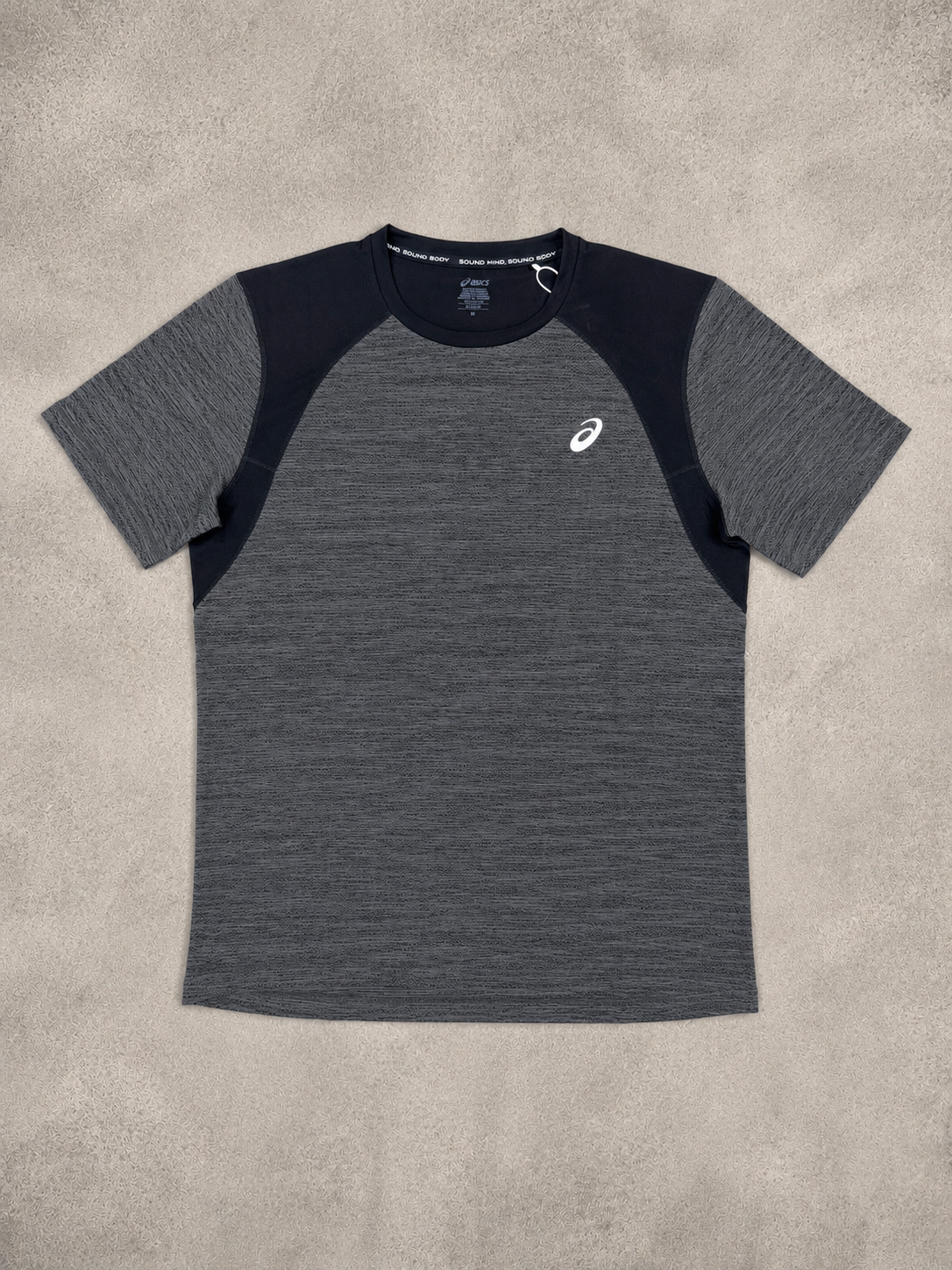 Asics Black/Grey Road T-Shirt