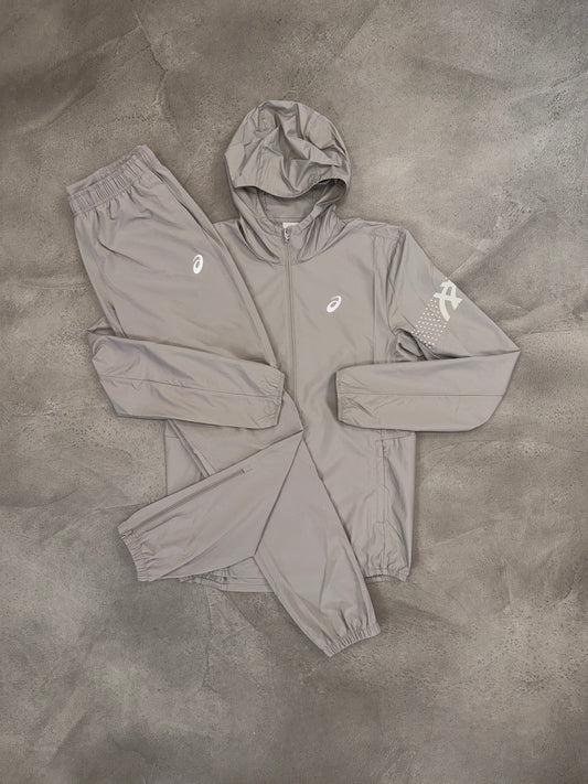 Asics Beige Icon Trousers & Jacket Set
