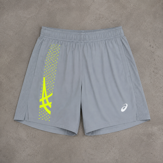Asics White/Volt Icon 7” Shorts